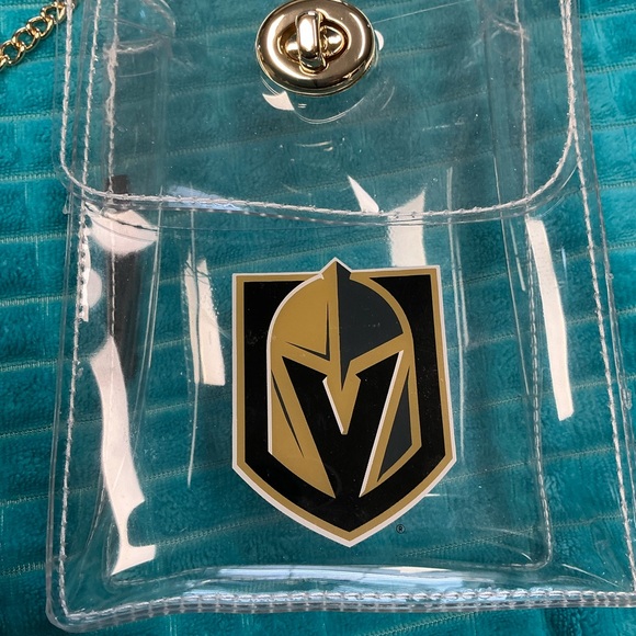 Clear Mini Bag with Gold Accent - Picture 4 of 5